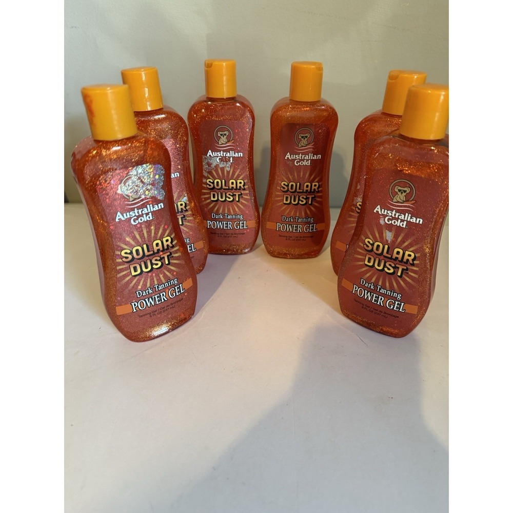 6 Pack Australian Gold Solar Dust Tanning Gel, 8fl. Oz